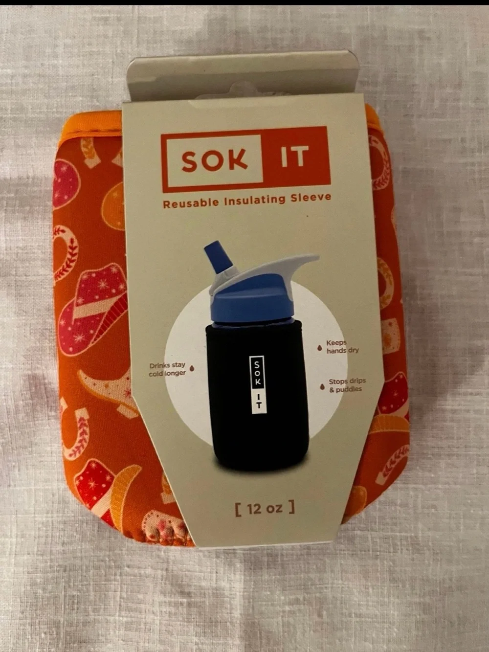 Sok It Western Insulated Beverage Sleeve